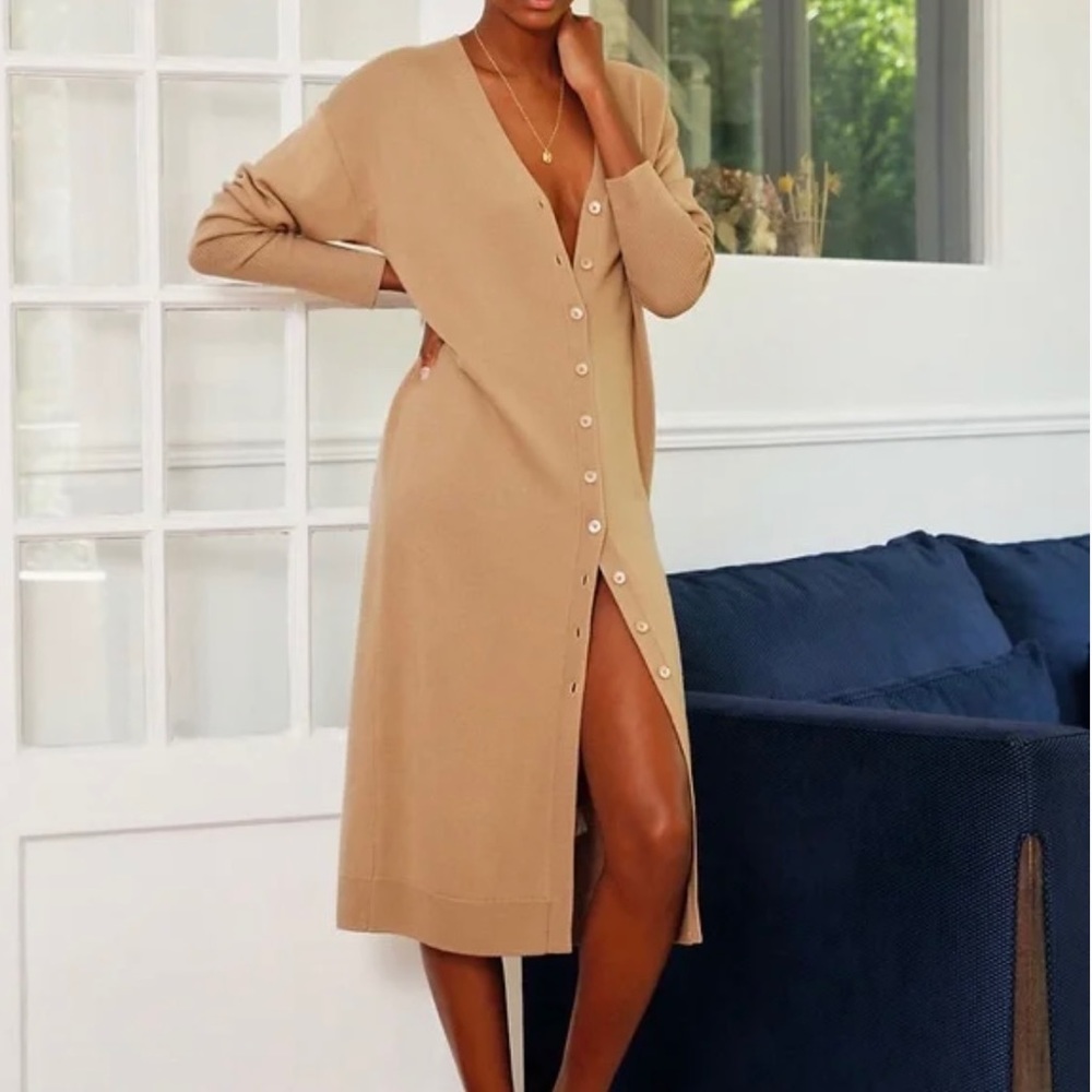 Wilfred Utopia Dress NWOT , camel, size small